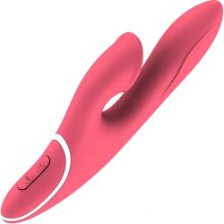 HIKY Rabbit Silicone Vibrator with Advanced Suction Stimulation, 9 Inch, Pink