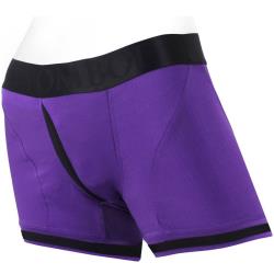 SpareParts Tomboii Boxer Briefs Harness, Small, Purple/Black
