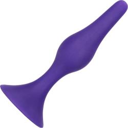 Booty Call Booty Starter Silicone Anal Plug for Beginners, 2.75 Inch, Purple