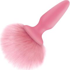 NS Novelties Bunny Tails Butt Plug, Pink