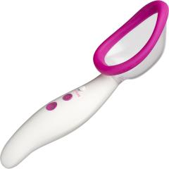 Doc Johnson Automatic Vibrating Rechargeable Pussy Pump, Pink/White