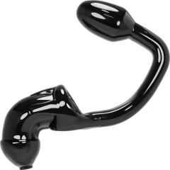 OxBalls Tailpipe Chastity Penis Lock and Attached Buttplug, Black