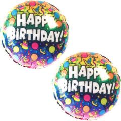 Nipztix Pasty Happy Birthday Balloon, Multi Color