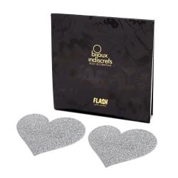 Bijoux Indiscrets Flash Pastie, Heart Silver Bijoux Indiscrets Flash Pastie, Heart Silver