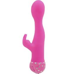 Impulse Novelties Bling Crystal Dual G Vibrator, Pink Impulse Novelties Bling Crystal Dual G Vibrator, Pink