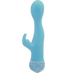 Impulse Novelties Bling Crystal Dual G Vibrator, Turquoise Impulse Novelties Bling Crystal Dual G Vibrator, Turquoise
