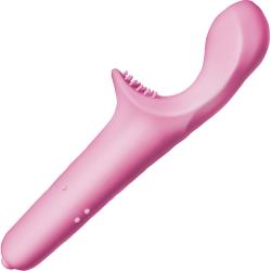Bela Clit Teaser Waterproof Silicone Massager, 7.25 Inch, Candy Pink