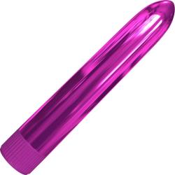 Classix Rocket Multispeed Slimline Vibrator, 7 Inch, Metallic Pink
