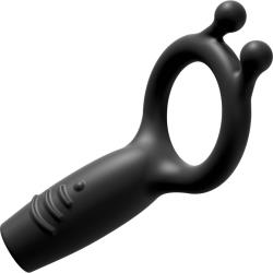 CONTROL by Sir Richards Silicone Super Cock Ring with Bullet, Black