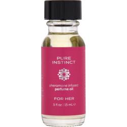 Pure Instinct Pheromone Infused Perfume Oil, 0.5 fl.oz (15 mL), For Her