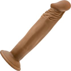 Dr Skin Doctor Realistic Cock with Suction Cup, 6 Inch, Mocha