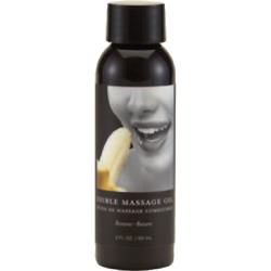 Earthly Body Edible Massage Oil, 2 fl.oz (60 mL), Banana