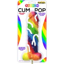 Rainbow Cum Pop Lollipop, 10.4 Oz (295 g), Fruity Flavor
