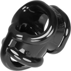 OxBalls Ballsling with Testicle Splitter, 3 Inch, Black