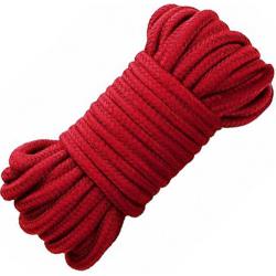 Ouch! Soft Silk Japanese Rope, 33 Feet (10 M), Cherry Red
