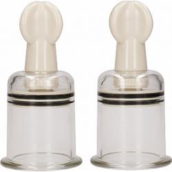 Ouch! Medium Suction Cup Nipple Enhancers, 2 Inch, Clear