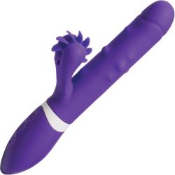 Doc Johnson iVibe Select iRoll Rechargeable Rabbit Vibe, 9.5 Inch, Purple