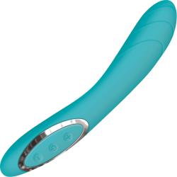 Adam and Eve G-Gasm Curve Rechargeable 36 Function Vibrator, 8.25 Inch, Blue