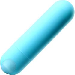 Jessi Rechargeable Mini Bullet Vibe by Maia Toys, 3 Inches, Teal Blue