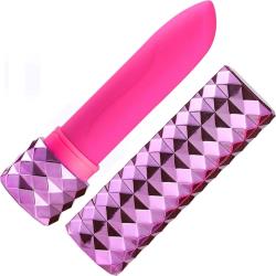 Roxie Rechargeable Crystal Lipstick Vibrator by Maia Toys, 4 Inch, Pink