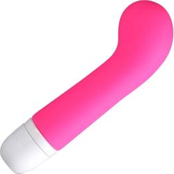 Ava Silicone G-Spot Vibrator by Maia Toys, 5 Inches, Neon Pink