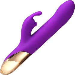 Karlin Rechargeable Rabbit Vibrator by Maia Toys, 8.5 Inches, Purple