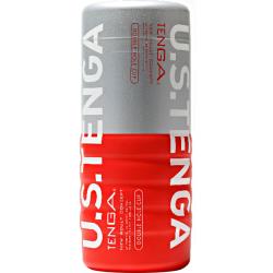 Double Hole Cup UltraSize Personal Stroker by Tenga, 7 Inch, Red