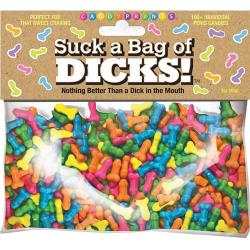 Suck a Bag of Dicks Candy, 100 Pieces, 3 Oz (85 Grams)