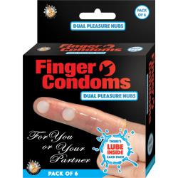 Nasstoys Lubricated Latex Finger Condoms Pack of 6