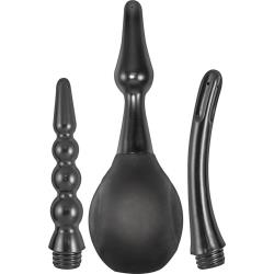 Nasstoys Ultra Douche for Him or Her with 3 Interchangeable Attachments, Black