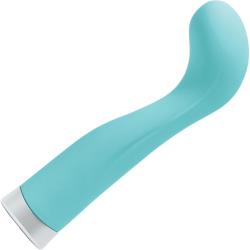 Luxe Darling Flexible Rechargeable G-Spot Vibrator, 4.5 Inch, Turqoise