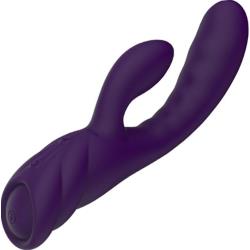 Pure X2 Dual Action Personal Vibrator, 8 Inch, Purple