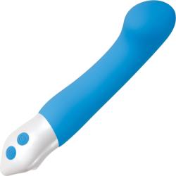 Tempest G Silicone Rechargeable Vibrator, 7.75 Inch, Blissful Blue