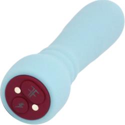 FemmeFunn Booster Bullet USB Massager with Pleasure Boost, 4.5 Inch, Light Blue