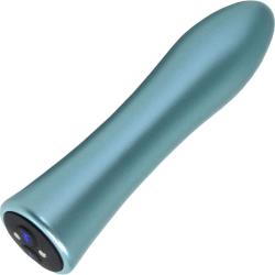 FemmeFunn Aluminum Bougie Bullet Rechargeable Vibrator, 4.75 Inch, Blue