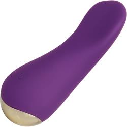 Slay Lover Rechargeable Curved Lay-On Vibrator, 4.25 Inch, Purple