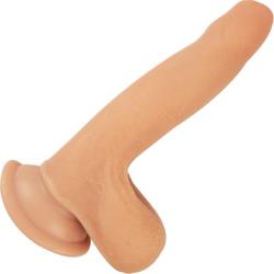 Realcocks Sliders Bendable Dildo with Moveable Skin, 6 Inch, Vanilla