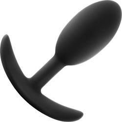 Luxe Wearable Vibra Slim Plug, 4 Inch, Black