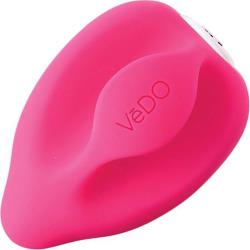Yumi Rechargeable Silicone Finger Vibrator, 2 Inch, Foxy Pink