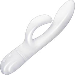 Vibes of New York Rechargeable Silicone G-Spot Massager, 9 Inch, White