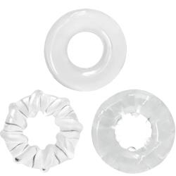 Renegade Dyno Rings Super Stretchable Cockrings Set of 3, Clear