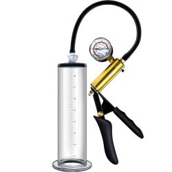 Performance VX6 Vacuum Penis Pump with Pressure Gauge, 9 Inch by 2 Inch, Clear