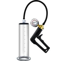 Performance VX7 Vacuum Penis Pump with Brass Trigger, 9 Inch by 2 Inch, Clear