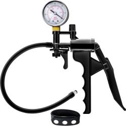 Performance Gauge Pump Pistol with Silicone Tubing & Silicone Cock Strap, Black