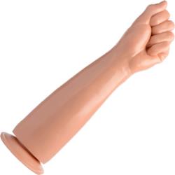 Master Series Fisto Clenched Fist Dildo, 13 Inch, Flesh