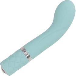Pillow Talk Racy Rechargeable Silicone Mini Vibrator, 5.7 Inch, Teal