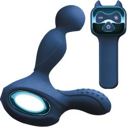 Renegade Orbit USB Rechargeable Silicone Prostate Massager, 5.75 Inch, Blue
