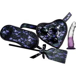 Heart-On Deluxe Harness Kit with Curved Dong, Purple