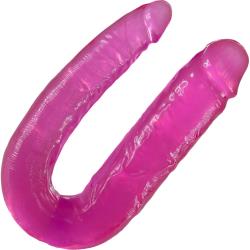 B Yours Double Headed Dildo, 18 Inch, Pink