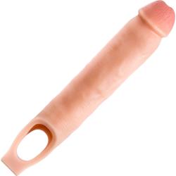 Performance 2.5 Inch Extra Length Penis Extension with Ball Strap, 11.5 Inch, Vanilla